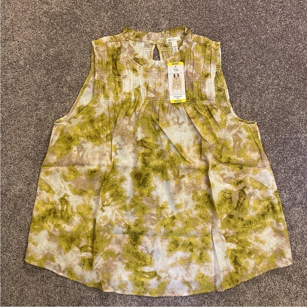 JOIE Limited Edition Womens Sleeveless Top Ruffled Neck Size M - Medium NWT $198 - Picture 5 of 16